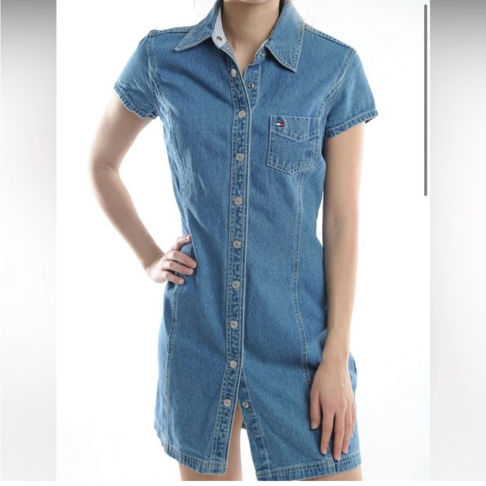 Tommy Hilfiger Denim Jean Mini Dress 10